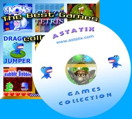 CD-ROM with games. Get addictive games on CD.