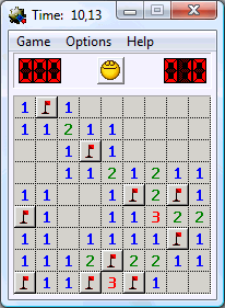 minesweeper game with monsters